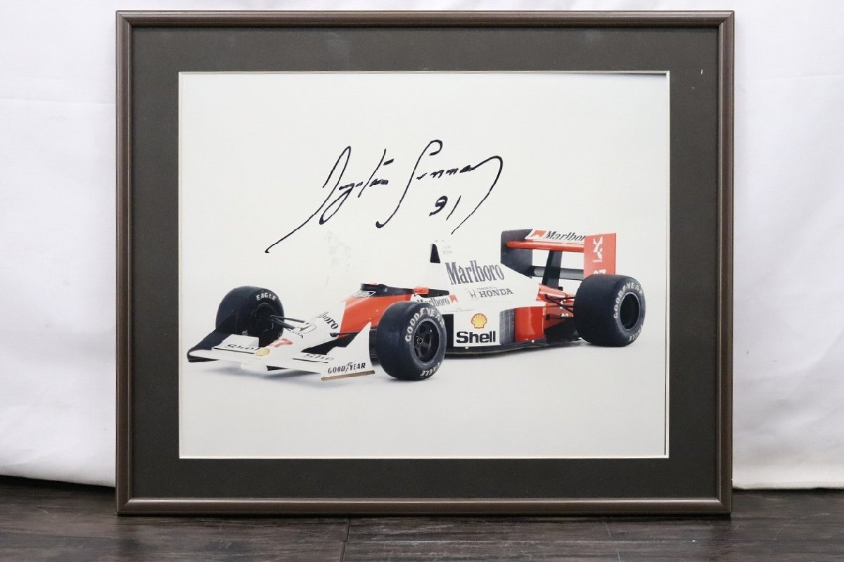 行董】アイルトン セナ Ayrton Senna 直筆サイン入り 額入り写真 行董】アイルトン セナ Ayrton Senna 直筆サイン入り 額入り写真