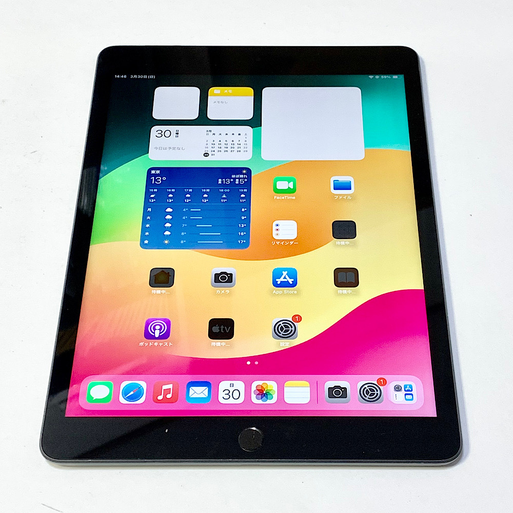 バッテリー96% iPad 第9世代 10 2インチ 64GB グレイ SIM Free