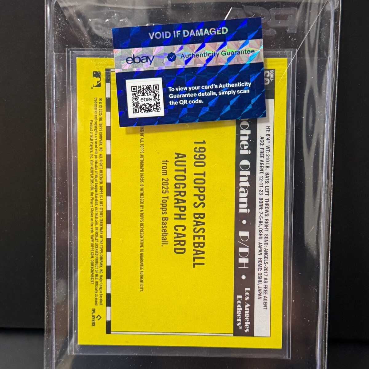 2025 Topps 1990 Baseball 大谷翔平 直筆サイン カード 2025 Topps 1990 Baseball 大谷翔平 直筆サイン カード