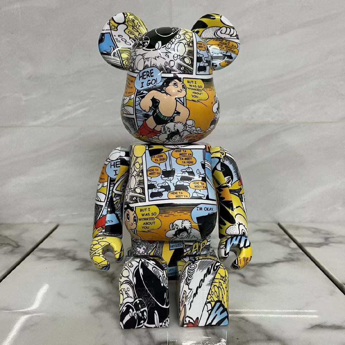 入園入学祝い BOY ASTRO 400% BE@RBRICK アトム 限定 カラーコミック キューブリック、ベアブリック