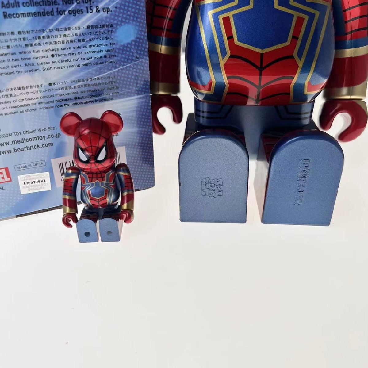BE@RBRICK 400%100% アベンジャーズ スパイダーマン アイアン BE@RBRICK 400%100% アベンジャーズ スパイダーマン アイアン