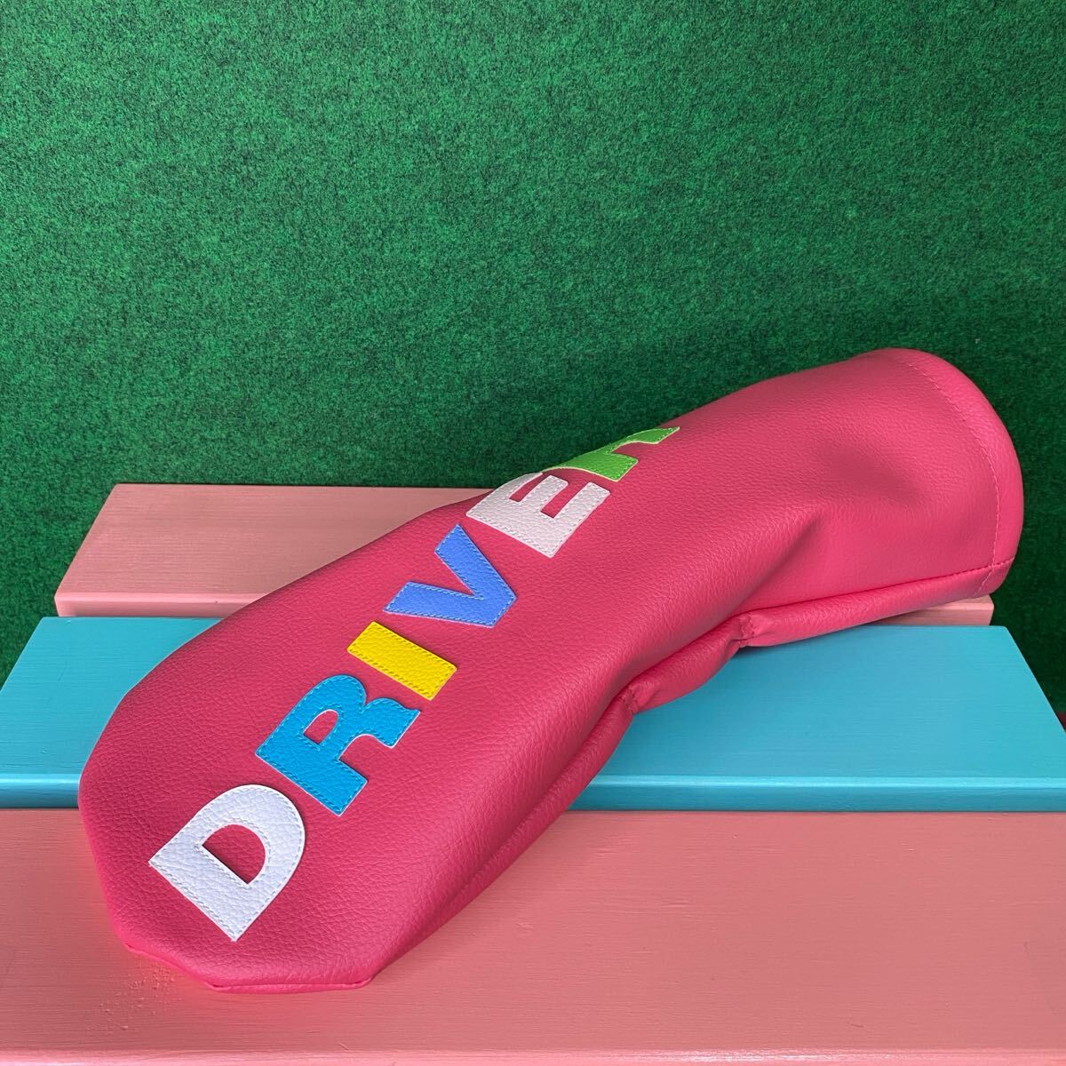 バラ売り可！【カラフル／ネオンピンク】ハンドメイド ヘッドカバー バラ売り可！【カラフル／ネオンピンク】ハンドメイド