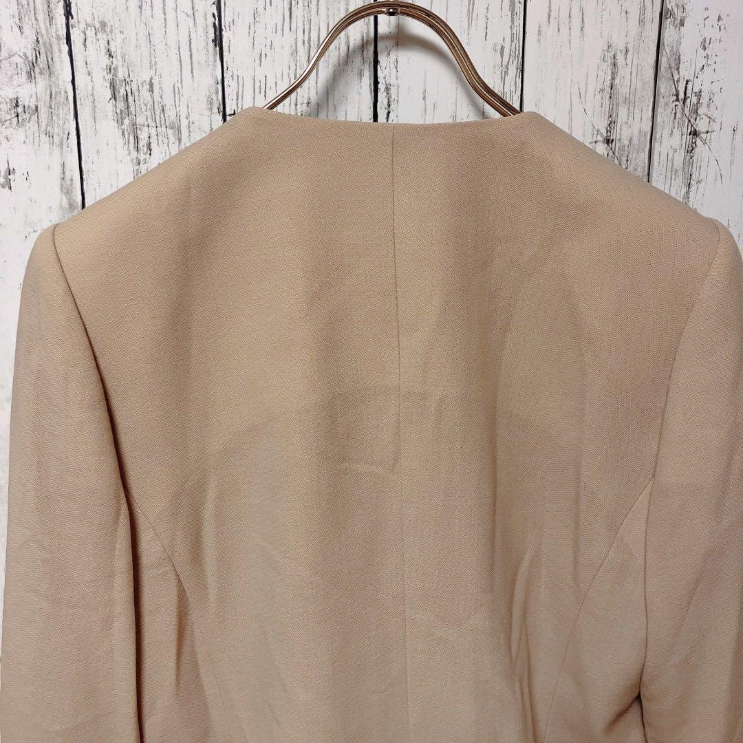 ARPAJON スーツ　セットアップ　パンツ　9 ベージュ系　毛100%