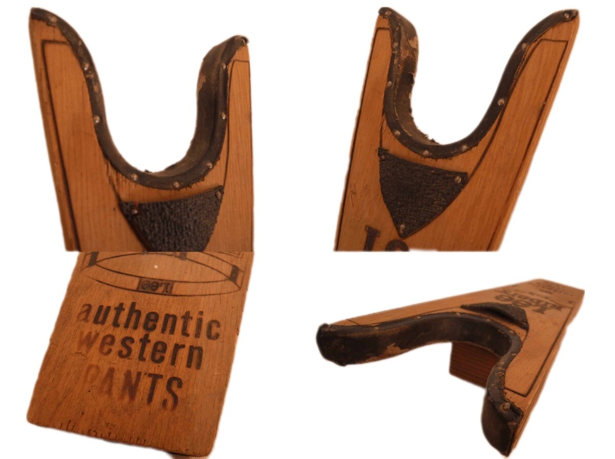 ビンテージ Lee ブーツジャック Advertising LEE RIDERS Wood Boot Jack 木制 RRL コレクション インテリア VINTAGE マッコイズ 店舗什器