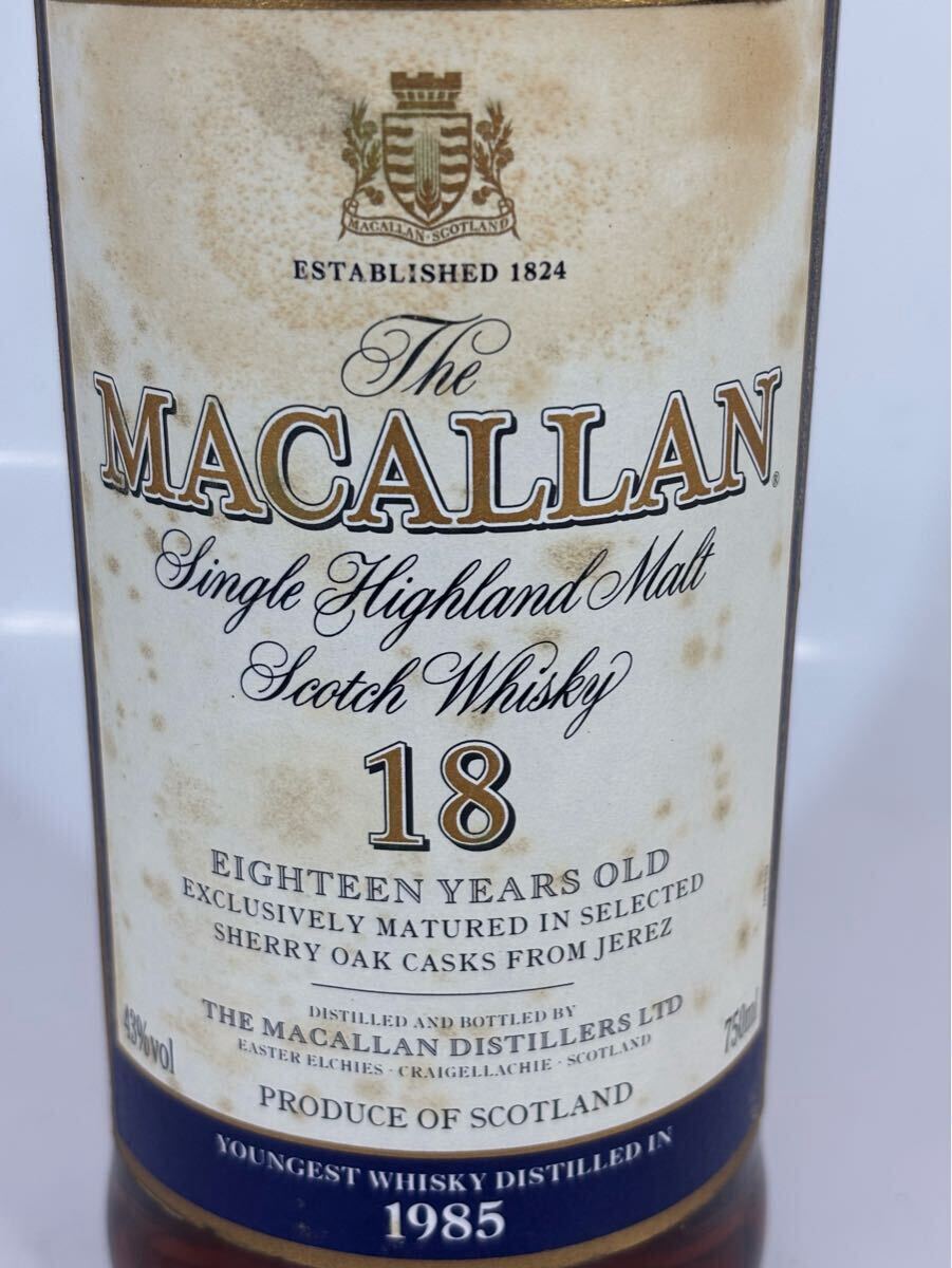 未開封 The Macallan ザ・マッカラン 18年 1985年 ウイスキー 未開封 The Macallan ザ・マッカラン 18年 1985年 ウイスキー