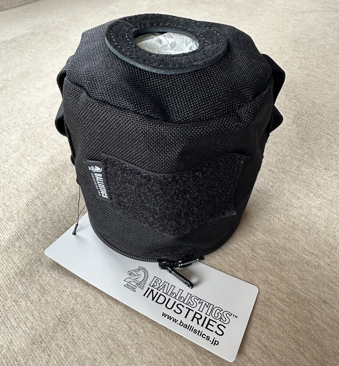 新品 BALLISTICS ガスケース 500 OD缶 ガス缶 カバー ブラック 黒 バリスティクス テーブル ウェア GUS CASE 500 ガスランタン 使用可