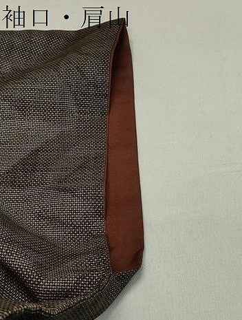  flat мир магазин кимоно * подлинный Ooshima эпонж 9 maru ki ветка лист документ натуральный шелк замечательная вещь DAAP2538ud