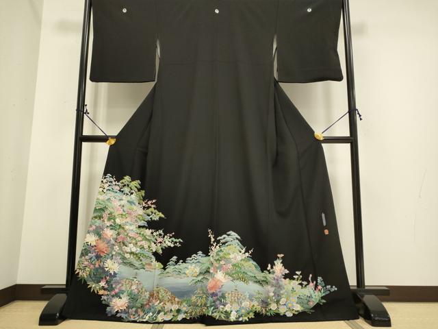Yahoo!オークション - 平和屋着物 本加賀友禅作家 多崎元人 黒 Yahoo!オークション - 平和屋着物 本加賀友禅作家 多崎元人 黒
