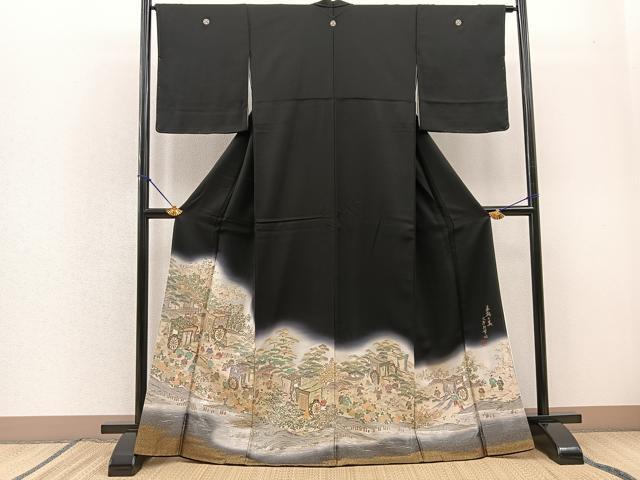 平和屋着物■豪華色留袖　風景文　暈し染め　金彩　逸品　未使用　CAAH4058id