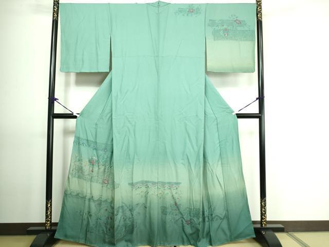 平和屋着物□中国三大刺繍 汕頭刺繍 スワトウ刺繍 総刺繍 訪問着