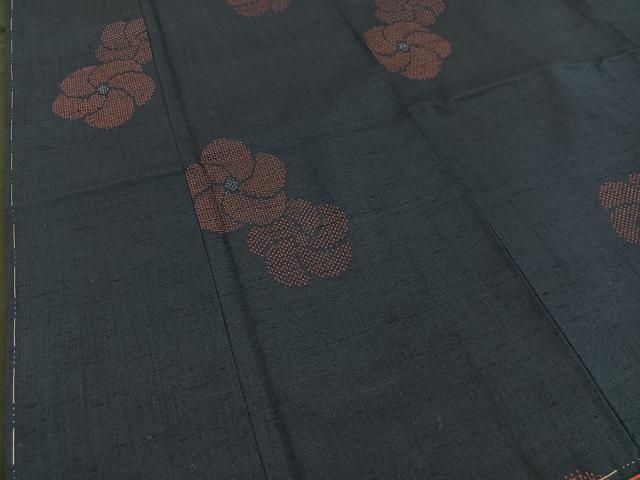 平和屋着物□結城紬 飛び亀甲柄 80亀甲 絞り梅 正絹 逸品 平和屋着物□結城紬 飛び亀甲柄 80亀甲 絞り梅 正絹 逸品