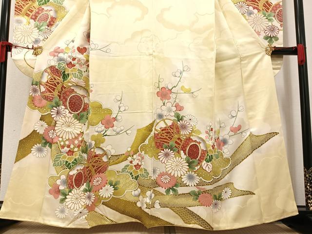 Yahoo!オークション - 平和屋着物 豪華振袖 刺繍 草花文 暈し