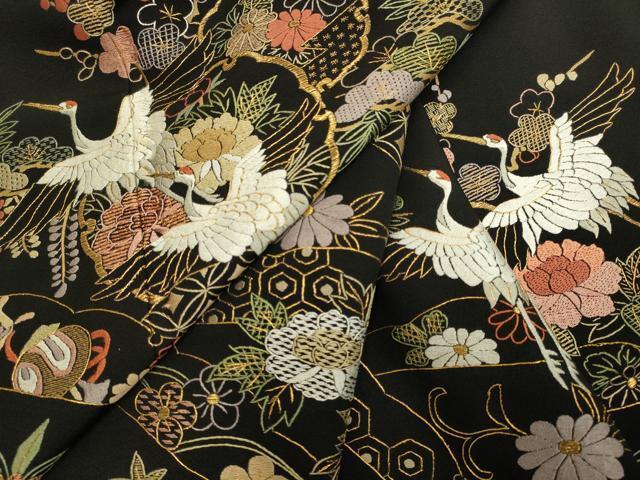 値下げ交渉OK!中国四大刺繍 蘇州刺繍 高級 黒留袖 正絹 値下げ交渉OK!中国四大刺繍 蘇州刺繍 高級 黒留袖 正絹