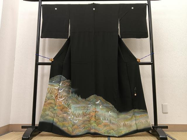 Yahoo!オークション - 平和屋着物 豪華黒留袖 作家物 手描き