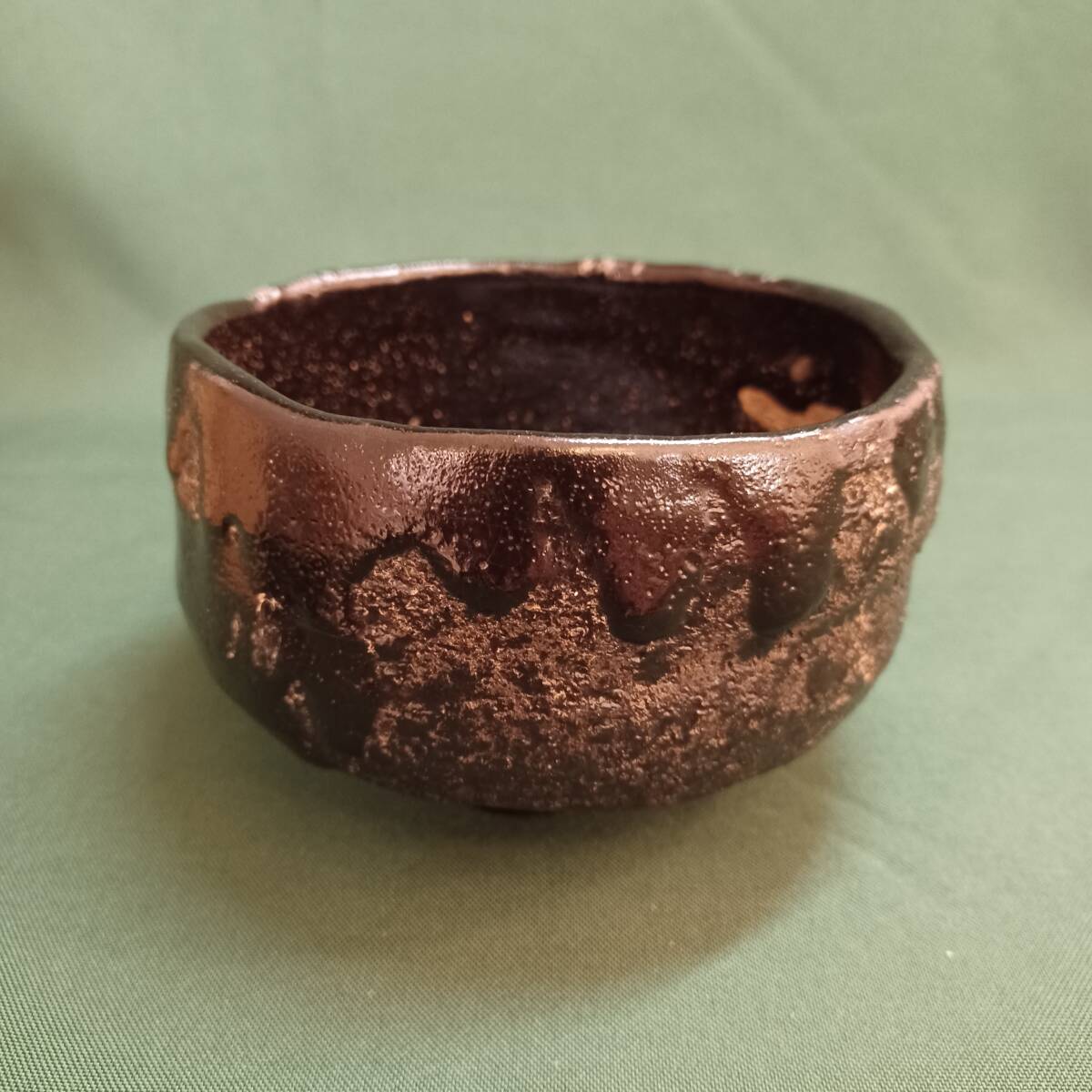 大樋焼 大樋長左衛門 黒茶 茶碗 黒茶椀 共箱 栞 茶道具 煎茶碗 大樋焼 大樋長左衛門 黒茶 茶碗 黒茶椀 共箱 栞 茶道具 煎茶碗