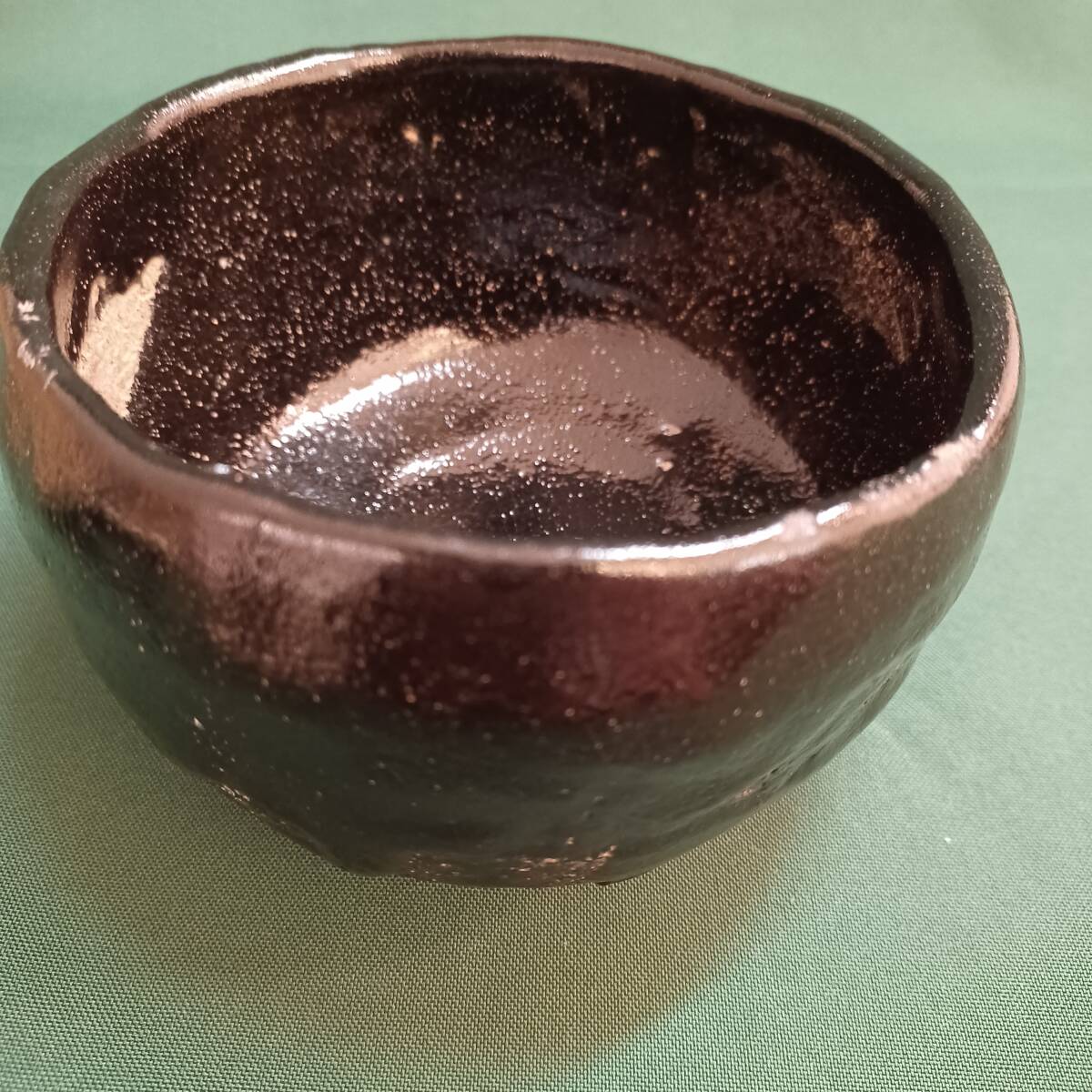 大樋焼 大樋長左衛門 黒茶 茶碗 黒茶椀 共箱 栞 茶道具 煎茶碗 大樋焼 大樋長左衛門 黒茶 茶碗 黒茶椀 共箱 栞 茶道具 煎茶碗