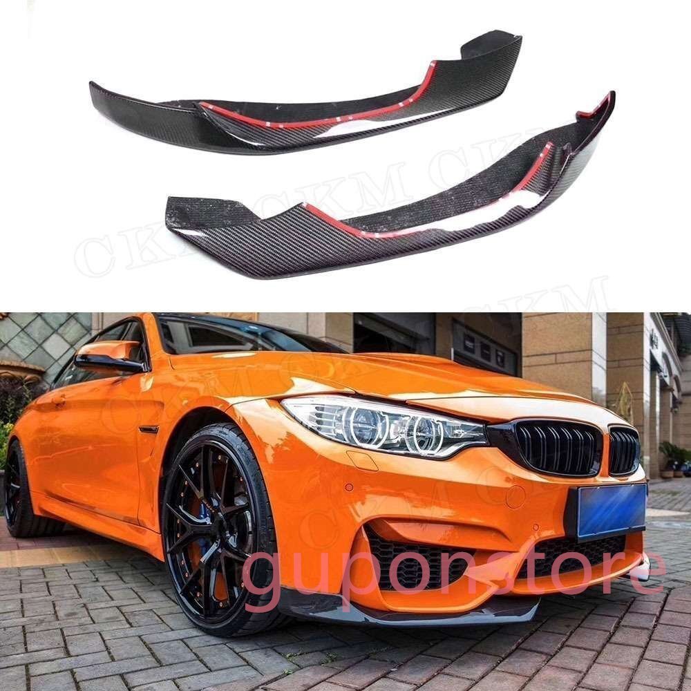 カーボンフロントカナードリップスプリッターフラップBMW F80 F82 F83 M3 M4 2014-2017_画像1