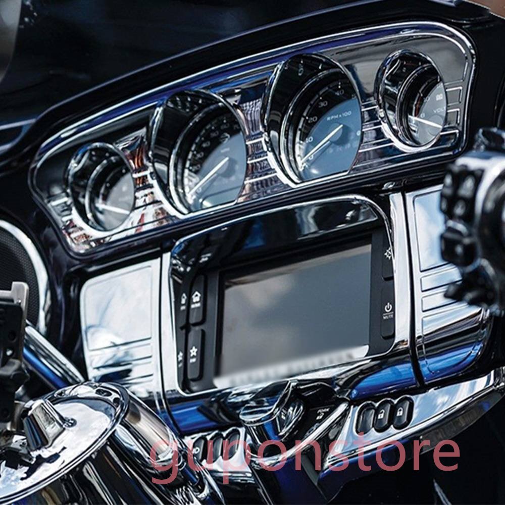 !_ мотоцикл custom хром обтекатель покрытие панель с переключателем Try линия отделка ere Street g ride 2014 2015 2016