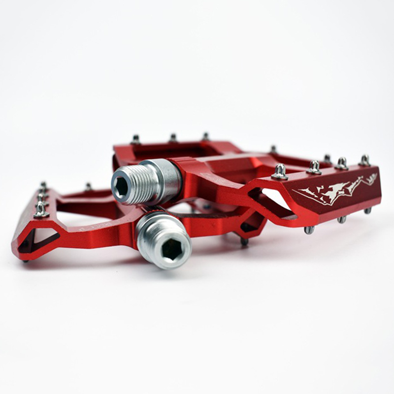 KRSEC MTBペダル 大型 フラットペダル ノンスリップ 滑り止め スパイク付 3色_画像6