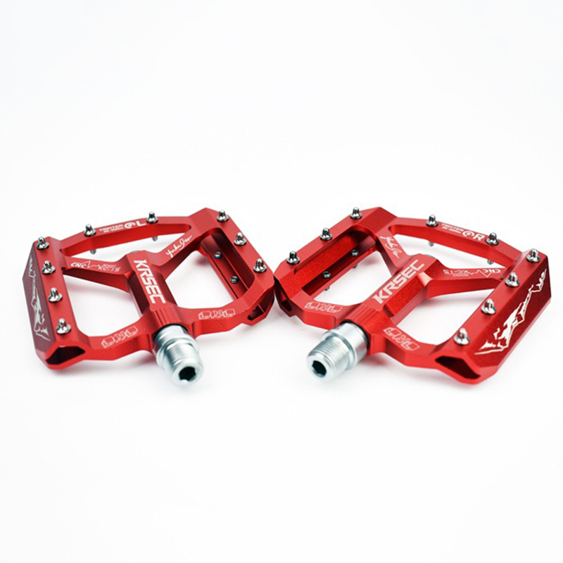KRSEC MTBペダル 大型 フラットペダル ノンスリップ 滑り止め スパイク付 3色_画像5