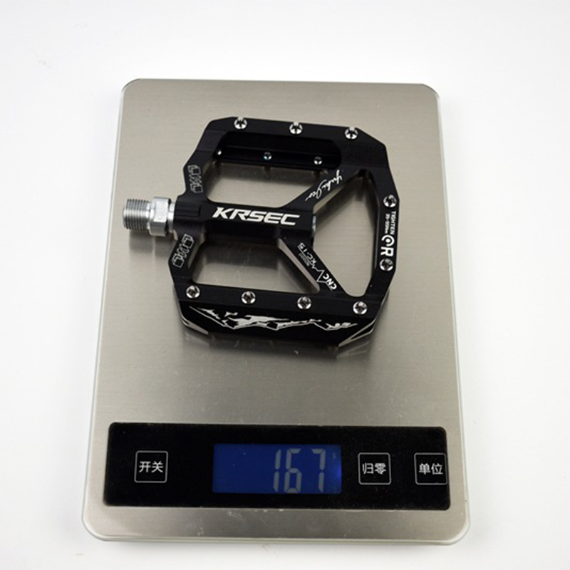 KRSEC MTBペダル 大型 フラットペダル ノンスリップ 滑り止め スパイク付 3色_画像2