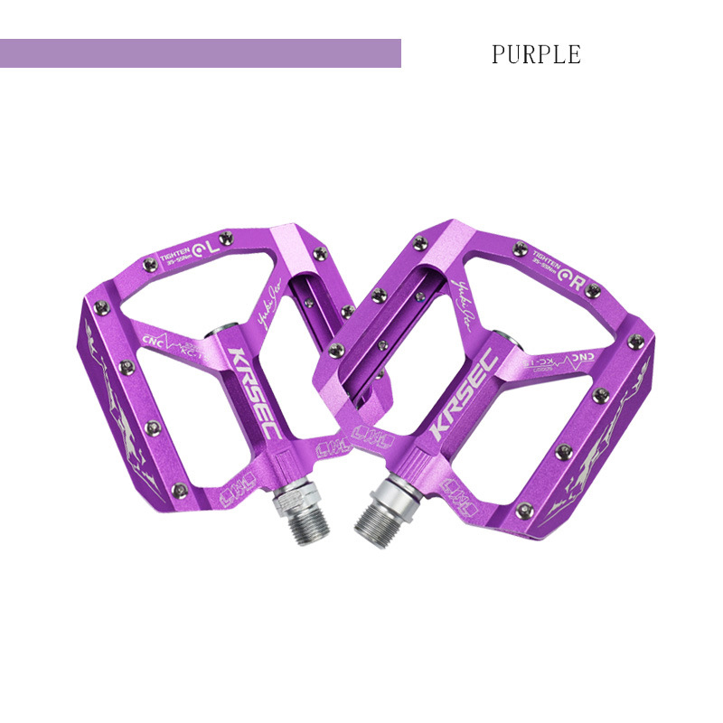 KRSEC MTBペダル 大型 フラットペダル ノンスリップ 滑り止め スパイク付 3色_画像9