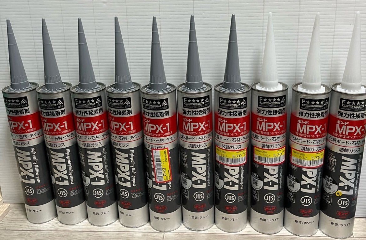 未使用 コニシボンド MPX-1 シリコーン10本 まとめて ホワイト グレー 業(yè)者向け コーキング 