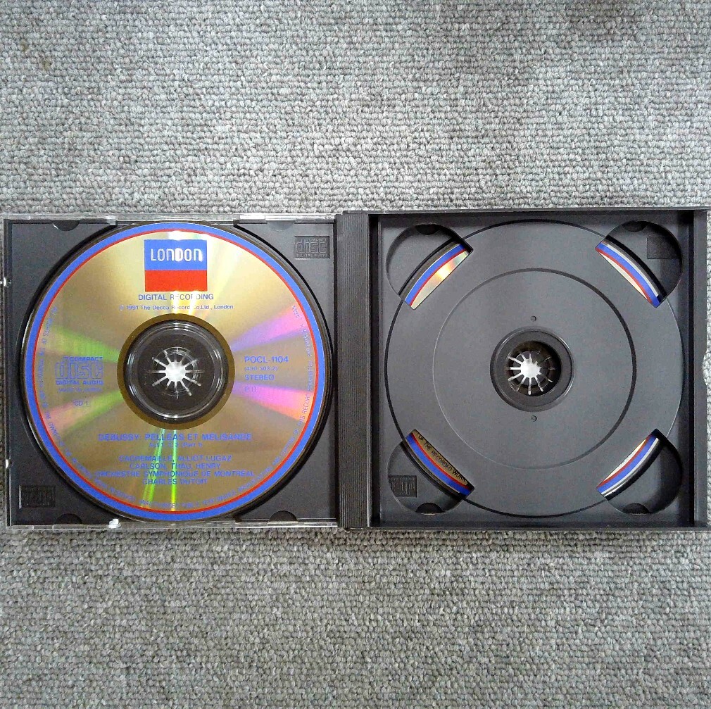 國內(nèi)盤 オペラ 2CD BOX / デュトワ ドビュッシー :歌劇「ペレアスとメリザンド」全曲 - Disc美品 日本語解説/歌詞付き POCL-1104/5
