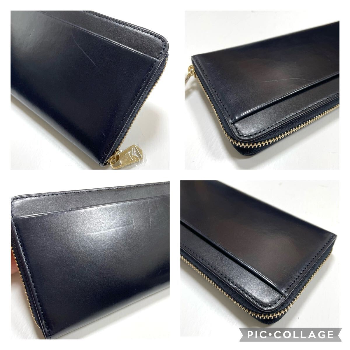  не использовался Paul Smith длинный кошелек раунд застежка-молния be Gitanes темно-синий темно-синий 52631/502GB/A