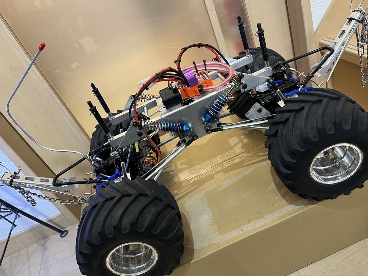 ★★4WDオフロードフルセット！☆モンスタートラック★ワンオフ制作の世界に1臺(tái)！★ラジコン