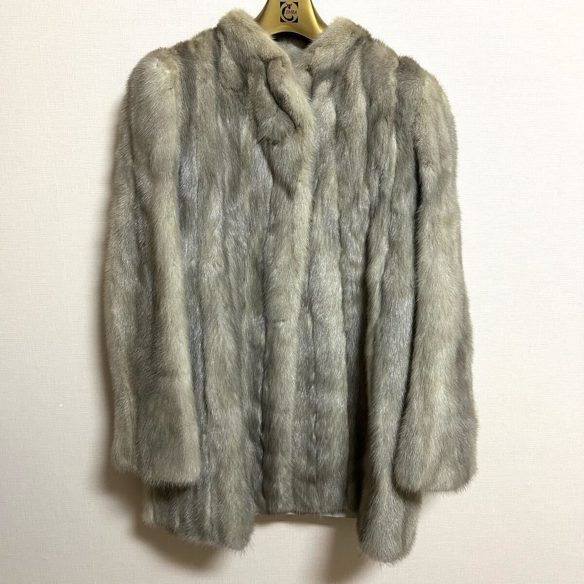 ENBA エンバ 毛皮 コート サファイアミンク MINK リアルファー ENBA エンバ 毛皮 コート サファイアミンク MINK リアルファー