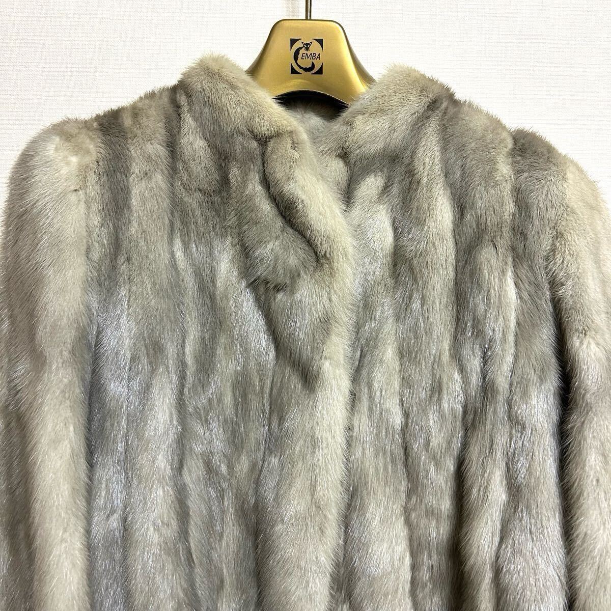 ENBA エンバ 毛皮 コート サファイアミンク MINK リアルファー