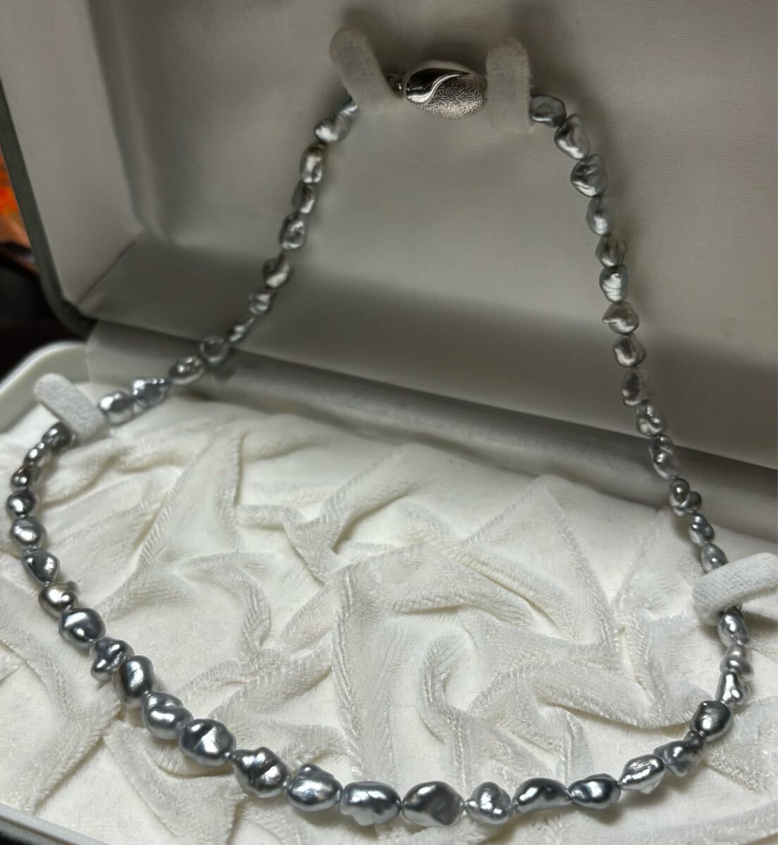 希少 黒蝶真珠 オーシャンブルー ケシパール 芥子 ネックレス 希少 黒蝶真珠 オーシャンブルー ケシパール 芥子 ネックレス