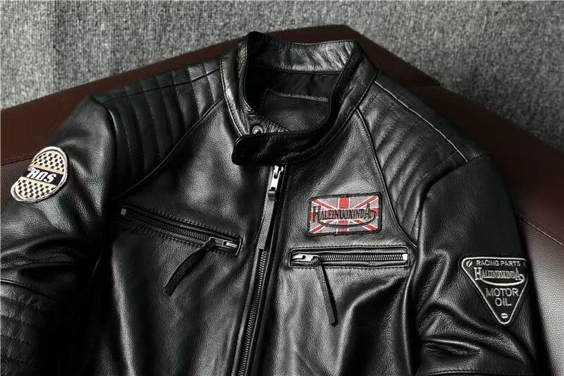 レザージャケット レトロ 本革 革ジャン コート メンズファッション ジャンパー ア S～6XL