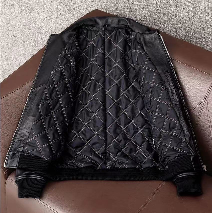 ライダース レザージャケット シープスキン 本革 バイクレザー メンズファッション 革ジャン S～5XL