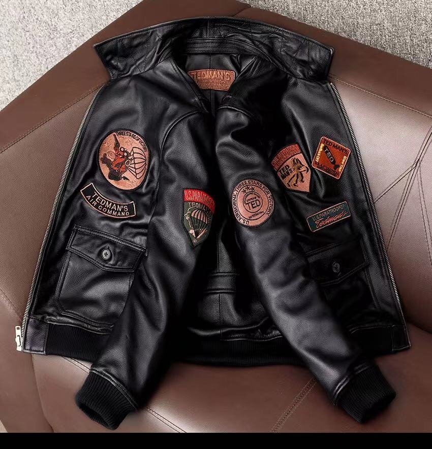 ライダース レザージャケット シープスキン 本革 バイクレザー メンズファッション 革ジャン S～5XL