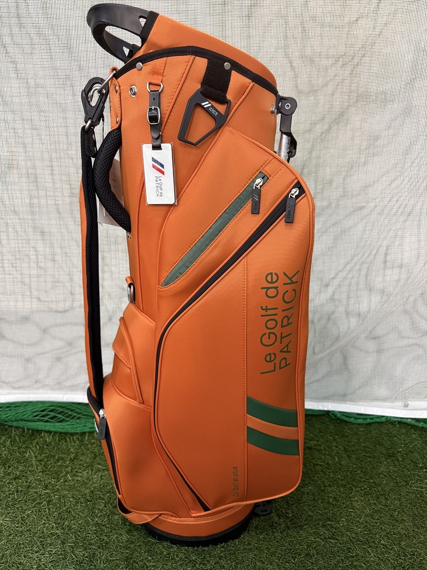★店頭展示品★即決★特典あり★パトリック　PATRICK　スタンド　キャディバッグ　ナイロン　9インチ　3.0Kg　オレンジ