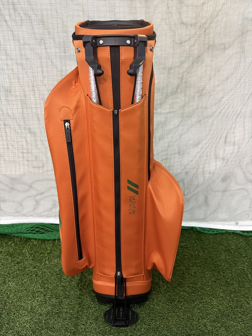 ★店頭展示品★即決★特典あり★パトリック　PATRICK　スタンド　キャディバッグ　ナイロン　9インチ　3.0Kg　オレンジ