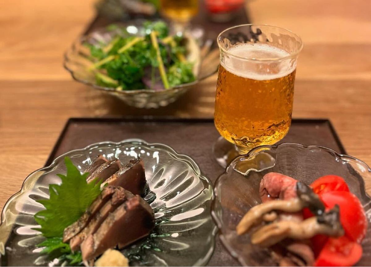 ガラス作家 田井将博 輪花平鉢 2点セット 新品未使用 送料込 ガラス作家 田井将博 輪花平鉢 2点セット 新品未使用 送料込