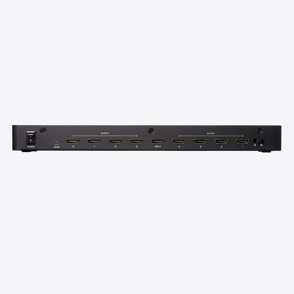 HDMI分配器 出力8ポートタイプ 高精細(xì)で臨場感のある映像を8臺のディスプレイやプロジェクターなどの映像機器に分配: VSP-HDP18BK