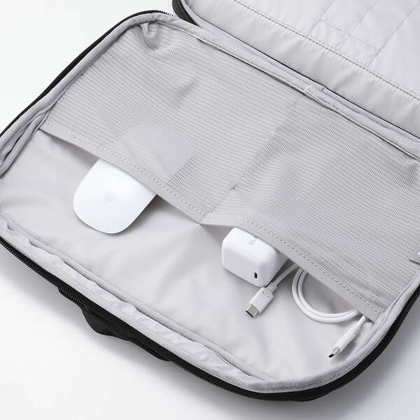 橫型インナーバッグ [ZEROSHOCK] ～13.3インチノートPC対応 低反発ウェーブカットウレタンフォームが沖撃から守る: ZSB-IBPRP13BK