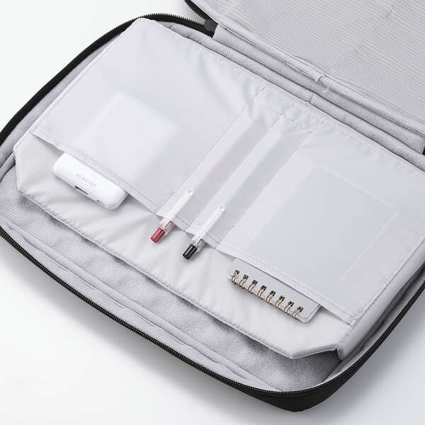 橫型インナーバッグ [ZEROSHOCK] ～13.3インチノートPC対応 低反発ウェーブカットウレタンフォームが沖撃から守る: ZSB-IBPRP13BK