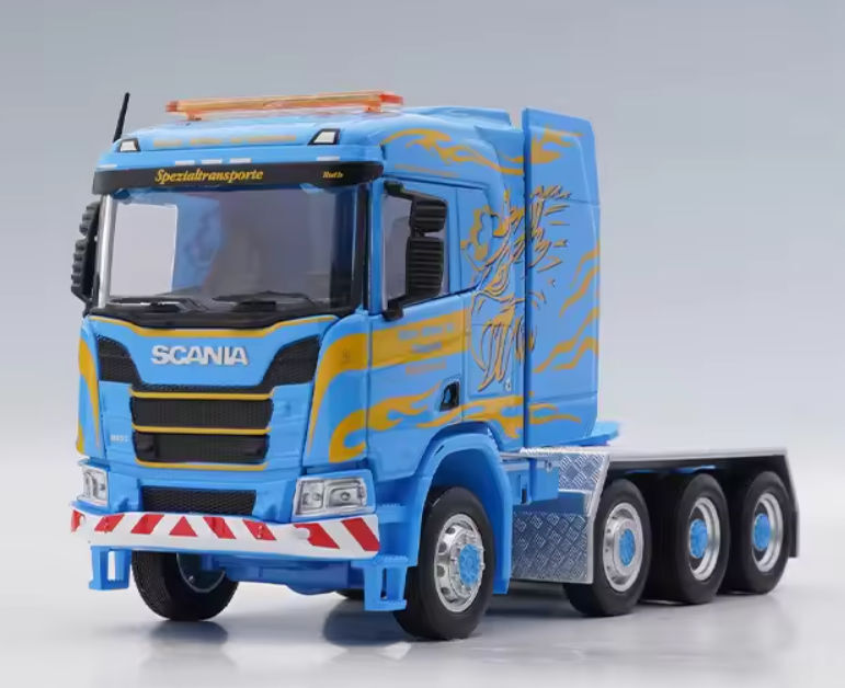 激レア 1/64 SCANIA R650 8x4 + 8 Axle Semi Low Trailer