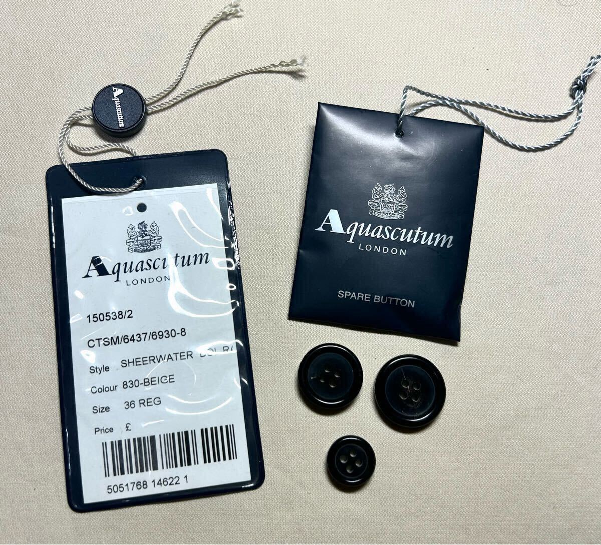 AQUASCUTUM × EDIFICE 別注 バルカラーコート ステンカラー AQUASCUTUM × EDIFICE 別注 バルカラーコート ステンカラー