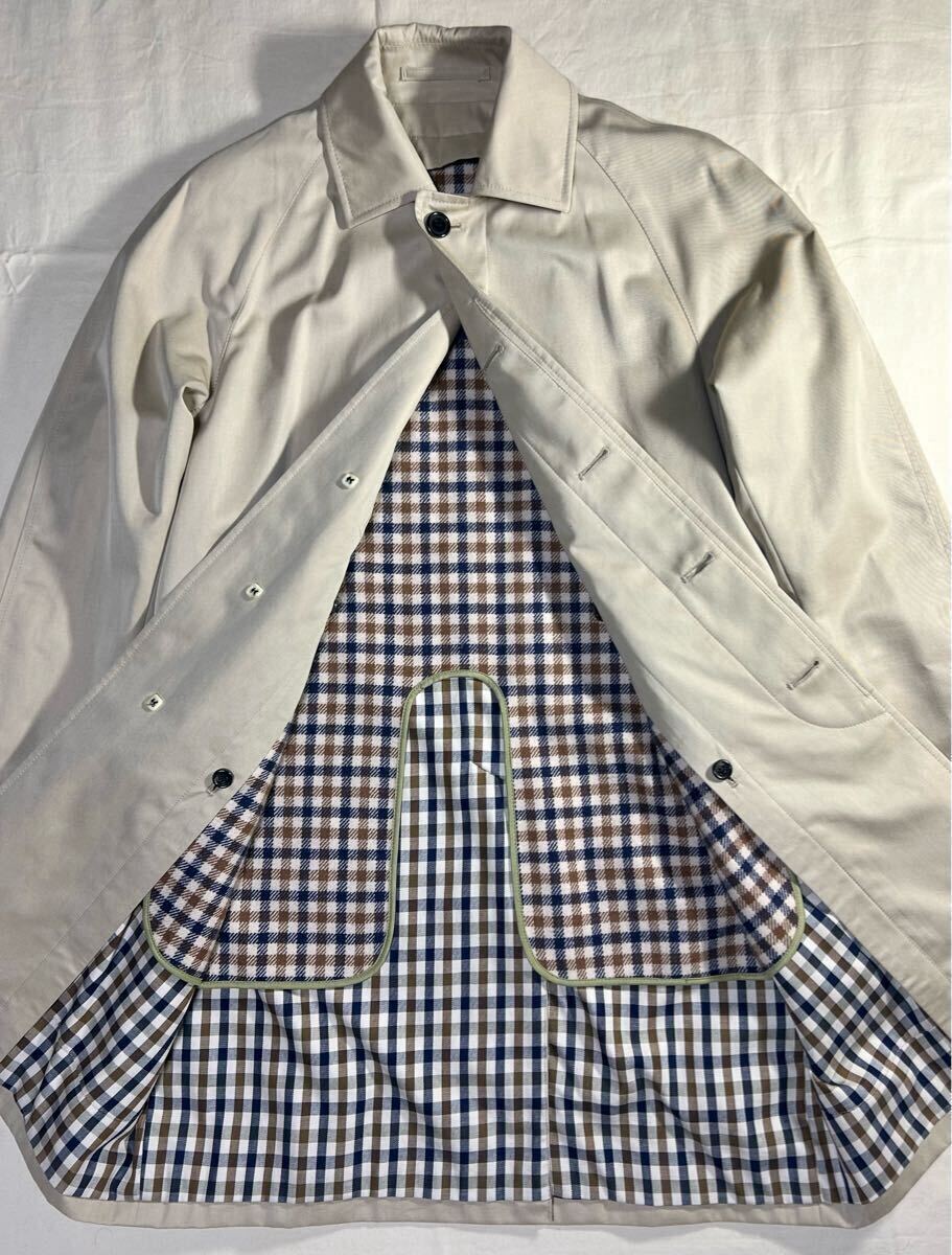 AQUASCUTUM × EDIFICE 別注 バルカラーコート ステンカラー AQUASCUTUM × EDIFICE 別注 バルカラーコート ステンカラー