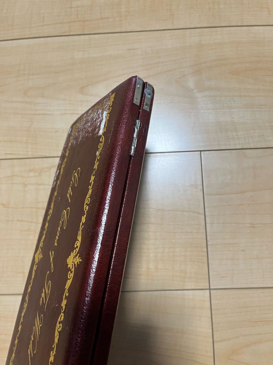 【希少】ヴィンテージ コインケース 『Gold Coins of The World』 木制調(diào) レザー調(diào) コイン収集 保管箱★22