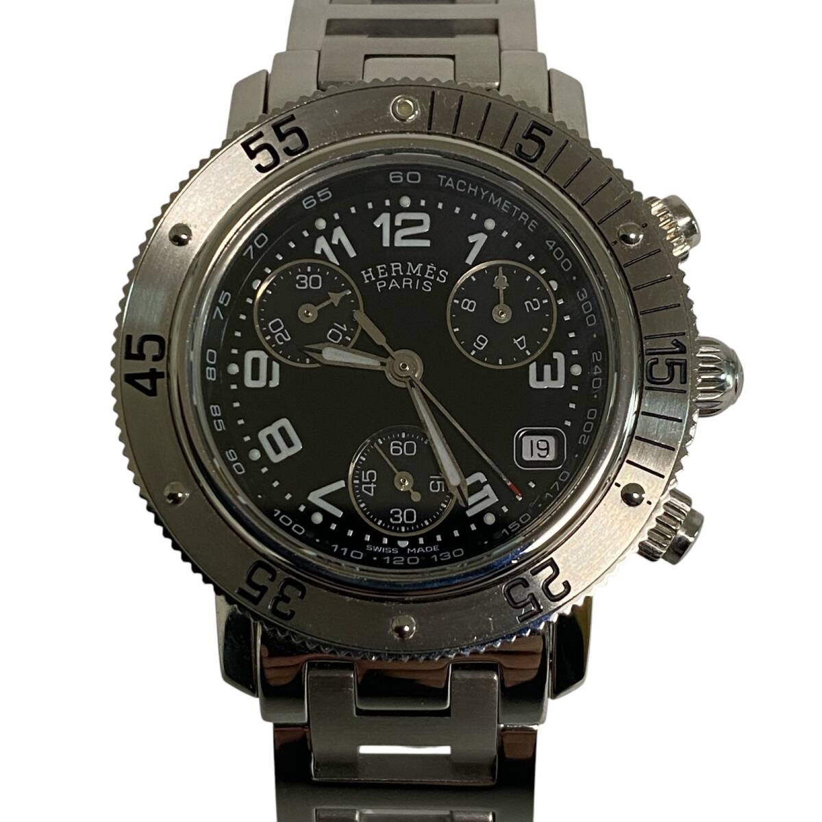 エルメス HERMES レディース クリッパー ダイバー クロノグラフ CL2.310