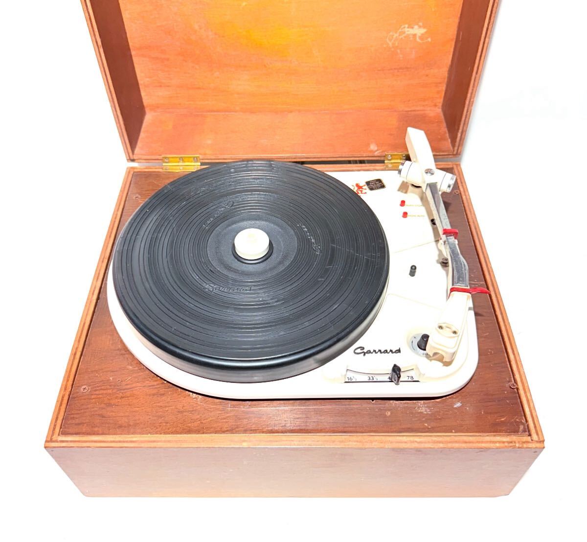 !_[ работа хороший ]GARRARD 4HF запись плеер проигрыватель картридж есть работа * прекрасный товар! semi авто модель ..