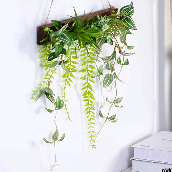 【本物の観葉植物と違い、日當(dāng)たりや濕度を気にせず飾れる】　 フェイクグリーン 壁掛け 観葉植物 ウォールグリーン エアープランツ