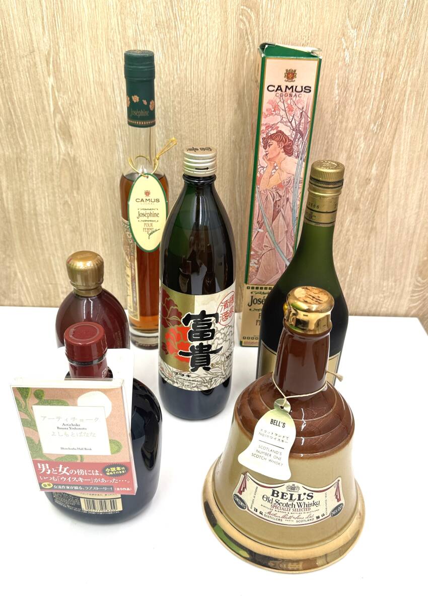 未開栓・古酒】まとめ売り6本「BELL'S・ナポレオン・カミュ 未開栓・古酒】まとめ売り6本「BELL'S・ナポレオン・カミュ